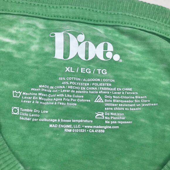 Doe Women's XL Green Short Sleeve Tee Shirt You Can Find Me In Da Pub New - Picture 3 of 10